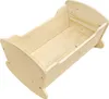 Puppenwiege Puppenbett Puppen Schaukelbett Fichte geölt Produktbild-Vorschau 3