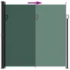 vidaXL Tenda laterale estensibile Verde scuro 200x300 cm Anteprima dell’immagine prodotto 5