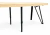 Massiver Ausziehbarer Esstisch, Industrial-Look, Runder Produktbild-Vorschau 9