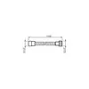 Brauseschlauch 150cm Gold gebrstet, verstärktes Messing/PVC Produktbild-Vorschau 4