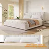 Letto imbottito 180 x 200 cm con rivestimento in velluto, Anteprima dell’immagine prodotto 4