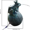 Froschkönig Wasserspeier solarbetrieben – Teichfigur mit Produktbild-Vorschau 4