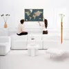 Hochwertige Canvas Weltkarte mit Kork-Pinnwand - 120x80 cm Produktbild-Vorschau 2