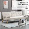 Sofa rozkładana HOMCOM, sofa 3-osobowa, sofa rozkładana ze Podgląd zdjęcia produktu 4