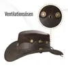 Country Luxus Western Cowboy Hut Reiten Leder Sonnenhut Produktbild-Vorschau 3