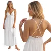 Weißes Maxikleid für den Strand, luftiges Sommerkleid, Produktbild-Vorschau 1