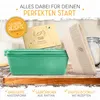 KRUSTENZAUBER Emaille Brotbackfrom mit Deckel inkl. Gärkorb Produktbild-Vorschau 3