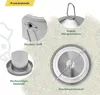 Zona agricola Abbeveratoio per polli in acciaio inox 4 L Anteprima dell’immagine prodotto 4