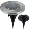 Lampa ogrodowa solarna 8 LED najazdowa czujnik zmierzchu Podgląd zdjęcia produktu 1