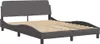 vidaXL Bettgestell "Dover" Grau 120x200 cm Kunstleder Produktbild-Vorschau 3