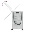 vidaXL Wäschekorb mit Rollen Weiß 66x35x60 cm Rattan Produktbild-Vorschau 7