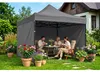 Gazebo da giardino a 3 pareti, 3 x 3 m, grigio, Plonos Anteprima dell’immagine prodotto 3