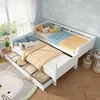 Cama nido de 90x200 cm para niños, color blanco, divisible Vista previa de la imagen del producto 6
