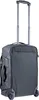 A dark gray rolling suitcase with a telescopic handle extended. Produktbild-Vorschau