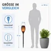 MasterLED 8er Set Solar Gartenfackel 51cm Flammen-Effekt Produktbild-Vorschau 6