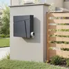 Designová poštovní schránka Wiltec V23 antracit 370 x 102 x Náhled obrázku produktu 9