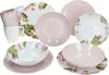 Ossia 12tlg Exotic Tearose rosa Frühstücksset Steingut Produktbild-Vorschau 1