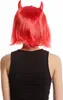 WIG ME UP Perücke Teufelin Bob rot Hörner 91421-ZA13 Produktbild-Vorschau 3