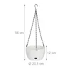 Relaxdays Vaso sospeso con serbatoio d'acqua, set da 2, A x Anteprima dell’immagine prodotto 4