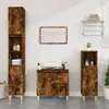 vidaXL Szafka łazienkowa dąb wędzony 30x30x190 cm materiał Podgląd zdjęcia produktu 2