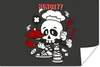 MuchoWow® Poster Totenkopf - Küche - Vintage 180x120 cm - Produktbild-Vorschau 1
