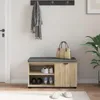 vidaXL Lavice do předsíně s polštářem dub Sonoma 80 x 38 x Náhled obrázku produktu 4