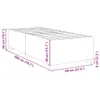 The Living Store Bettgestell Creme 80x200 cm Stoff Produktbild-Vorschau 10