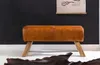 FineBuy Design lavice Turnbock 90 cm koňaková pravá kůže Náhled obrázku produktu 2