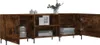 A TV cabinet with open doors and shelves, displaying various items. Produktbild-Vorschau