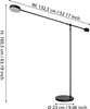 CLAVELLINA Stehleuchte Stehlampe Lampe - L121,5 x H160,5 cm Produktbild-Vorschau 3