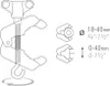 PIHER Pinza multiclamp con gancio Anteprima dell’immagine prodotto 4