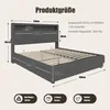 Sweiko Modernes Polsterbett – Kopfteil mit LED und Produktbild-Vorschau 2