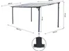 Pergola Anlehnlaube "Marvin" - 4 x 3 m - 423 x 298 x 243 cm Produktbild-Vorschau 3