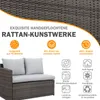 MeXo Gartenmöbel Set Polyrattan Essgruppe 7 Teile Lounge Produktbild-Vorschau 5