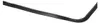 A black rubber seal with metal clips on a white background. Produktbild-Vorschau