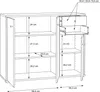 Kommode Beistellschrank Anrichte Standschrank Holzschrank Produktbild-Vorschau 7