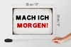 Holzschild Spruch 30x20cm mache ich morgen Retro Produktbild-Vorschau 5
