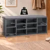 KESPER® Schuhschrank mit Sitzkissen, grau, für 10 Paar Produktbild-Vorschau 10