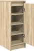 A tall, narrow cabinet with an open door, showing multiple shelves inside. Anteprima dell’immagine prodotto