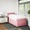 vidaXL Boxspringbett mit Matratze Rosa 90x200 cm Samt Produktbild-Vorschau 5