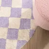 Volero - Rund Retro Teppich - Gambit Lila Weiß - Ø 200 cm - Produktbild-Vorschau 8