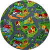 Teppich ring LITTLE VILLAGE Mehrfarben rund 100 cm Produktbild-Vorschau 2