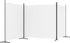 vidaXL Paravent 3 pcs. blanc 525x180 cm Tissu Voir les images du produit 5