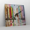 Wanduhr - Quadrat - Glasuhr - Mädchen Vogel - 30x30cm - Produktbild-Vorschau 4