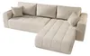 Canapé d’angle LARA droit beige velours Monolith 2 - Voir les images du produit 2
