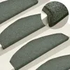 vidaXL Maty na schody 15 szt. Ciemnozielony 65x24x4 cm Podgląd zdjęcia produktu 2