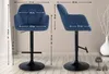 Barhocker Natoma Samt schwarz blau Produktbild-Vorschau 8