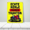 Echte Kerle fahren Traktor Metallschild XL in 21x28 cm in Produktbild-Vorschau 3