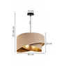 A diagram of a pendant lamp with dimensions indicated. Anteprima dell’immagine prodotto