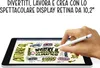 A hand holding a stylus is interacting with a tablet displaying a mind map about climate change. Voir les images du produit